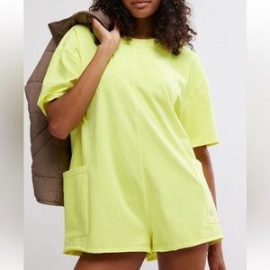 Free People Movement Hot Shot Tee Romper NWOT